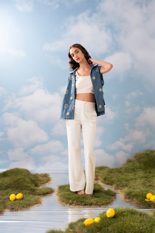 DAISY TIE KNOT COORD SET