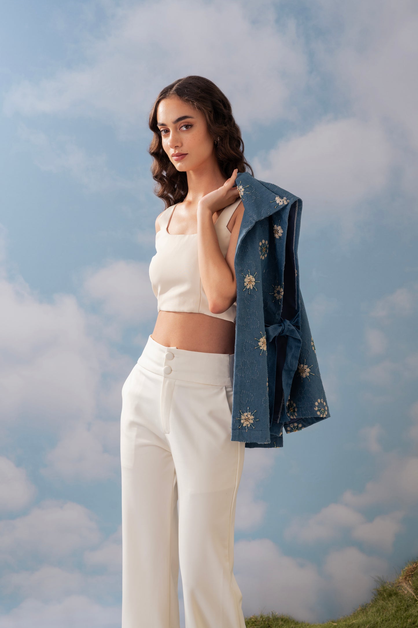 DAISY TIE KNOT COORD SET