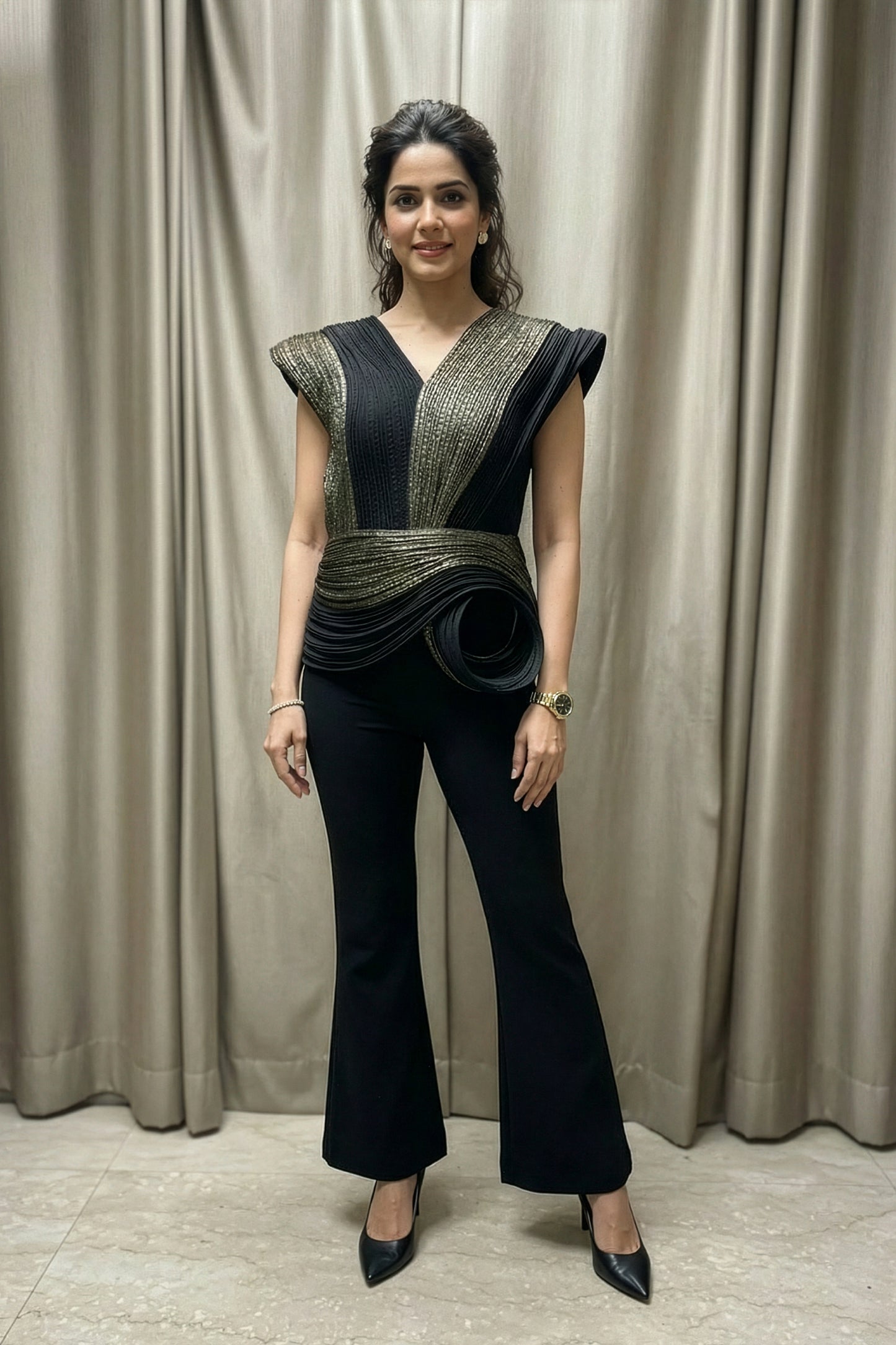 Metallic Moonlight Top