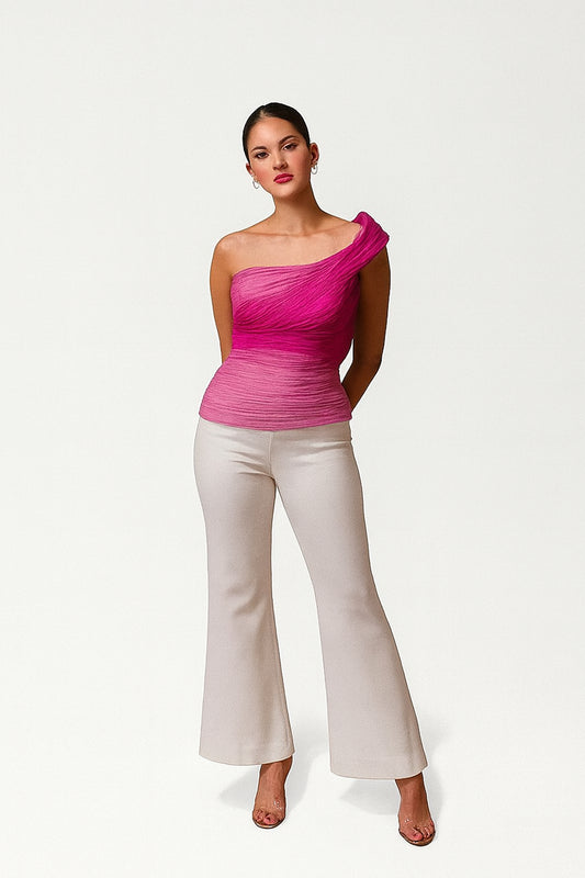 One Shoulder Berry Bliss Top